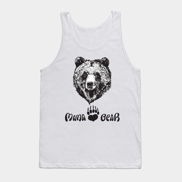 Mama Bear Tank Top by Work Memes